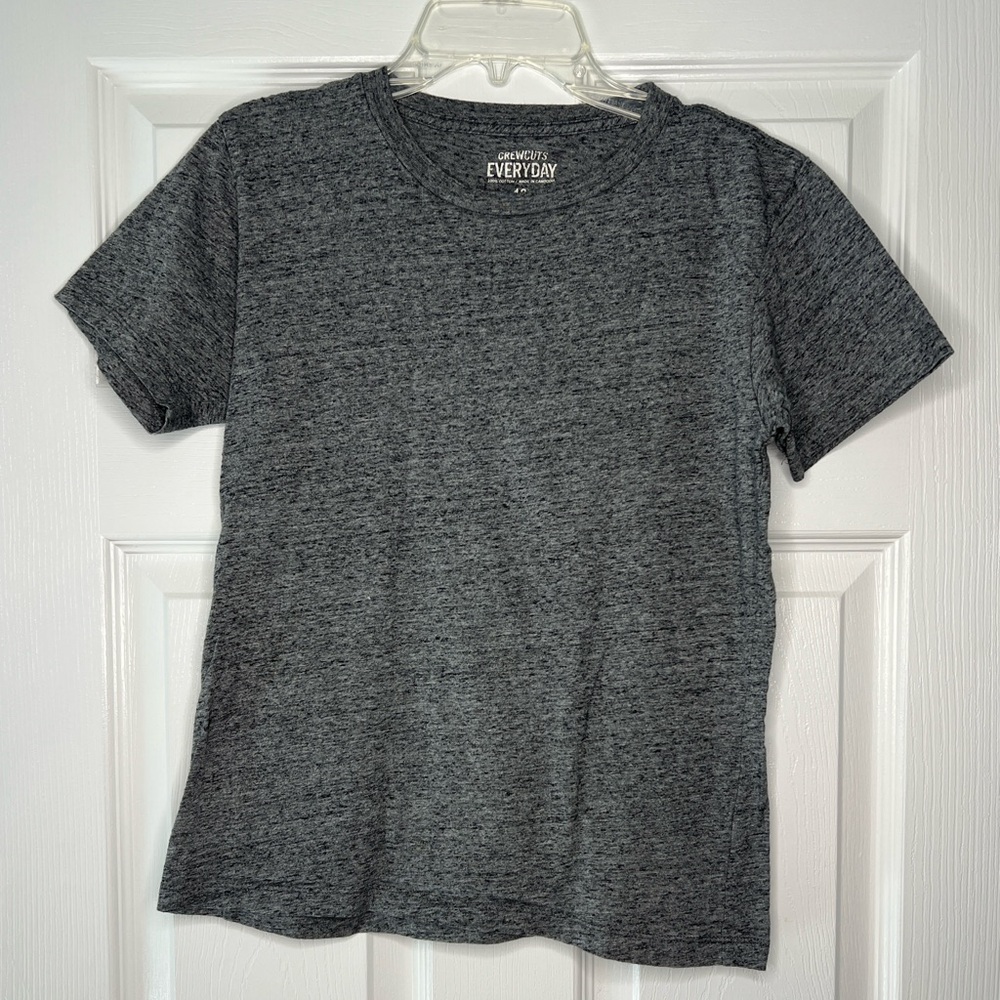 J. Crew Crewcuts “Everyday” Tee – Heathered Charcoal (Boys Size 12)